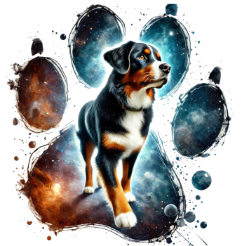 Appenzeller Sennenhund in Pfote